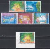 Marea Britanie 1987 - Crăciun, Serie + Val.13p cu stele albastre pe verso , MNH
