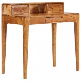vidaXL Birou de lucru cu sertare, lemn masiv, 88 x 50 x 90 cm