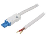 Cablu Alimentare STEGO 24-48V DC, 2m, 2x1.5mm&sup2;, Conector Mama, Albastru/Alb