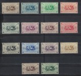 Serie timbre R&eacute;union 1943 &ndash; France Libre, Ediția Londra, serie completă 14 valori, MNH -A62