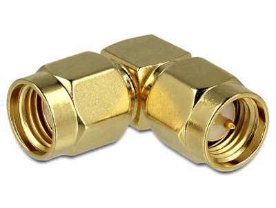 ADAPTOR RP-SMA TATA &amp;gt; SMA TATA 90&amp;deg; 88826 DELOCK foto