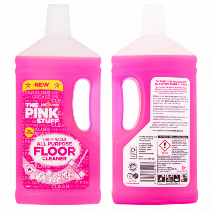 Detergent universal pentru pardoseli si suprafete &quot;miraculos&quot; 1000ml PINK STUFF