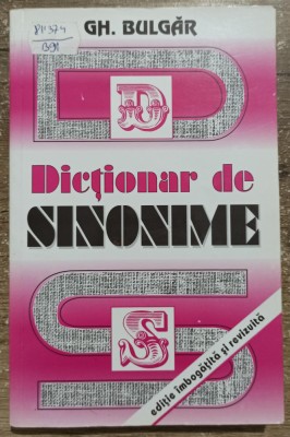 Dictionar de sinonime - Gh. Bulgar foto