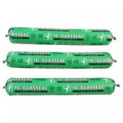 Silicon neutral IG - Glasseal Den Braven negru interior / exterior 600 ml foto
