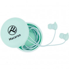 Casti in-ear Macaron Tellur, Cu fir 1.2m, Jack 3.5 mm, Microfon, Albastru foto