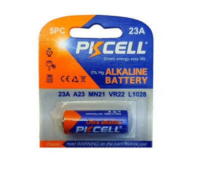 Baterie A23, MN21, 23A, alkaline, 12V, Pkcell foto