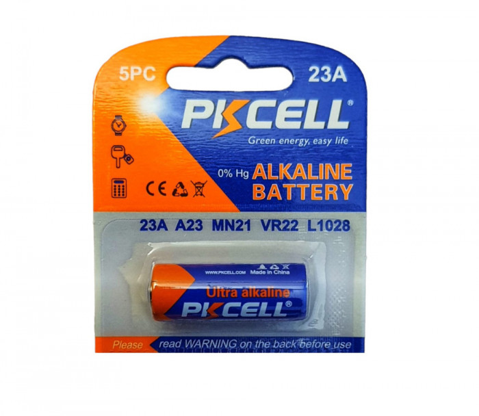 Baterie A23, MN21, 23A, alkaline, 12V, Pkcell