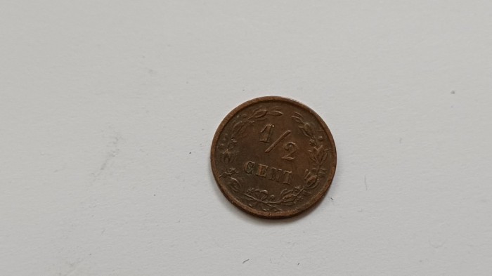 Olanda- &frac12; cent, 1884