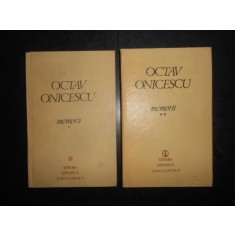 Octav Onicescu - Memorii 2 volume (1982, editie cartonata)
