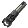 Lanterna led flippy p50 mare, incarcare usb, 10w, 2 surse de lumina, 16 x 3.8 cm, negru