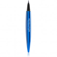 Makeup Revolution Renaissance Flick tuș lichid pentru ochi, tip cariocă Blue 0.8 g