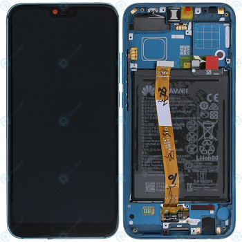 Huawei Honor 10 (COL-L29) Capac frontal al modulului de afișare + LCD + digitizer + baterie verde fantomă 02351YDB foto