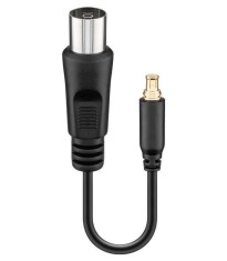 Adaptor antena DVB-T Coaxial mama - MCX tata Goobay foto