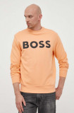 BOSS hanorac de bumbac ORANGE bărbați, culoarea portocaliu, cu imprimeu 50487133, Boss Orange