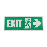 Indicator luminescent Exit Dreapta, autocolant reflectorizant, 19.5 x 7.5 cm