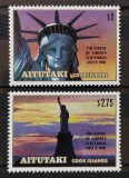 BC985, Aitutaki 1986, serie Statuia Libertatii