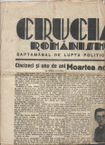 Ziar saptamanal Cruciada romanismului 8 August 1935 4 pag.