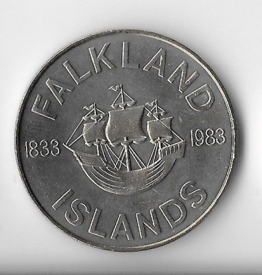 Moneda 50 pence 1983 - Falkland foto