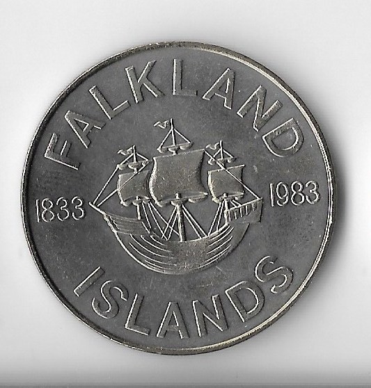 Moneda 50 pence 1983 - Falkland