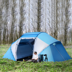 Outsunny Cort pentru Camping pentru 6 Persoane 460 × 230 × 195cm