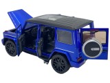Macheta Mercedes G class albastru 1:32 lumini, sunet, deschide usile