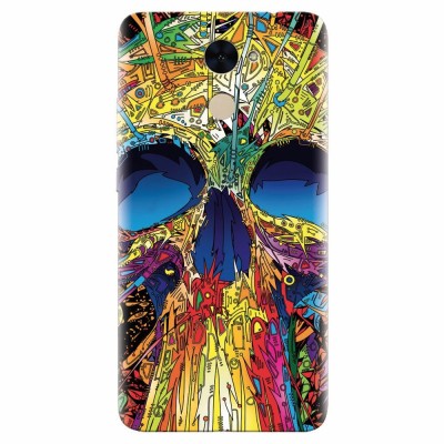 Husa silicon pentru Huawei Y7 Prime 2017, Abstract Multicolored Skull foto