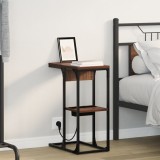 vidaXL Noptieră Stejar 41.5 x 26 x 60.5 cm Lemn compozit