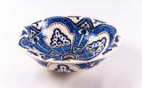 Lavoar Pentru Baie Maya Albastru Cu Alb 43 x 43 x 14 cm