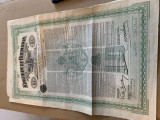 10 lire sterline aur Romania 1922 obligatiune neincasata titlu stat cu cupoane