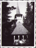 HST P1573 Poză biserică din lemn Rom&acirc;nia 1965