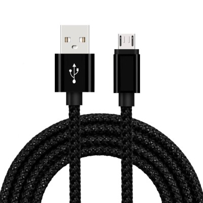 Cablu de date Usb - Micro Usb, 2M, Negru foto