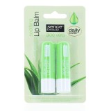 Sence Beauty, Balsam de buze 2x4.3 g Aloe Vera