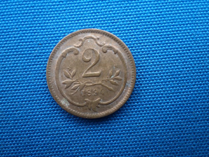 2 HELLER 1894 AUSTRIA