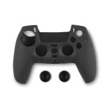 Husa silicon + thumbgrips - PlayStation 5 - Negru - EAN: 5207011010423 (T)