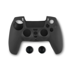 Husa silicon + thumbgrips - PlayStation 5 - Negru - EAN: 5207011010423 (T)