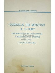 Alexandra Indries - Corola de minuni a lumii (dedicatie) (Editia: 1975) foto