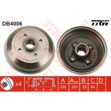 Tambur frana OPEL CORSA B (73, 78, 79) (1993 - 2002) TRW DB4006