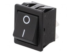 Rocker Switch DPST ON-OFF 16A 250V Negru