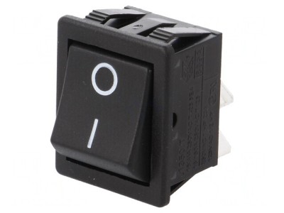 Rocker Switch DPST ON-OFF 16A 250V Negru foto