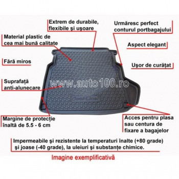 Tavita portbagaj auto dedicata Honda Civic 9 Sedan PREMIUM foto
