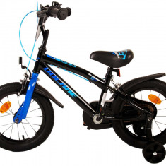 Bicicleta pentru baieti Volare Super GT, 14 inch, culoare negru/albastru, frana PB Cod:21381
