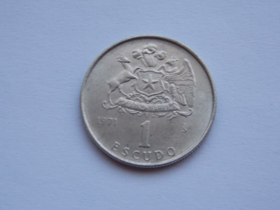 1 ESCUDO 1971 CHILE foto