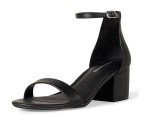 Cumpara ieftin Sandale cu toc pentru femei Amazon Essentials, negru, 43 - OUTLET