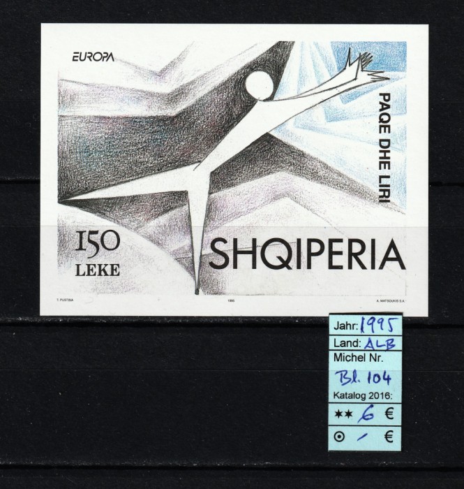 Albania, 1995 | Pace şi Libertate - Europa, CEPT - Politică | MNH | aph