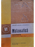 Ion Cuculescu - Matematica, geometrie - Manual pentru clasa a VI-a (editia 1989)