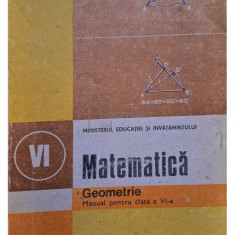 Ion Cuculescu - Matematica, geometrie - Manual pentru clasa a VI-a (editia 1989)