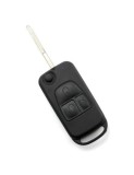 Carcasa cheie tip briceag 3 butoane, lama 2 piste pentru Mercedes Benz