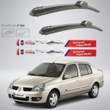 Cumpara ieftin Ștergătoare Renault Clio II Symbol (2002&ndash;2006) TeamCar&reg; &ndash; Flat | Set față