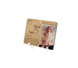 Marturii Botez Personalizate cu Nume, Data si Fotografie, Suvenir Unic Lemn si Acrilic, Cutie Cadou