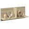 Gossi dulap de perete, stejar sonoma, 70x16,5x30 cm, lemn prelucrat